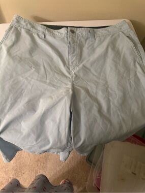 Quiksilver Men's Light Blue Flat Front Shorts